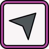 Send Line Filled Icon vector