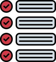 To Do List Line Filled Icon vector
