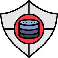 Security Line Filled Icon vector