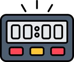 Timer Line Filled Icon vector