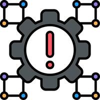 Framework Line Filled Icon vector