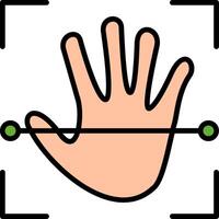 Scanning Device Line Filled Icon vector