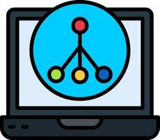 Structure Line Filled Icon vector