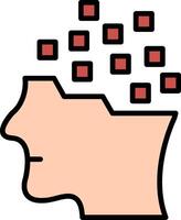 Transformation Line Filled Icon vector
