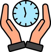 Hands Line Filled Icon vector