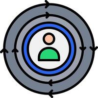 Cycle Line Filled Icon vector