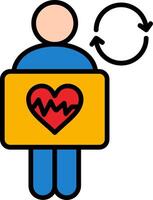 Procedure Line Filled Icon vector