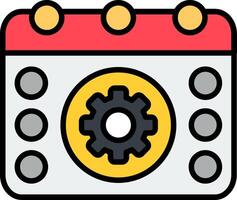 Event Information Line Filled Icon vector