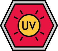 Uv Line Filled Icon vector