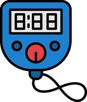 Timer Line Filled Icon vector