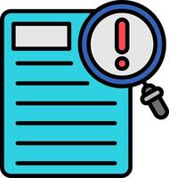 Contingency Line Filled Icon vector