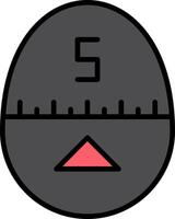 Timer Line Filled Icon vector