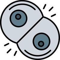 Mitosis Line Filled Icon vector