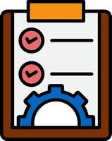 Project Line Filled Icon vector