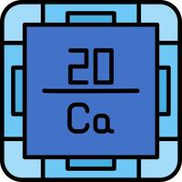 Calcium Line Filled Icon vector