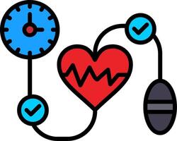 Check Line Filled Icon vector