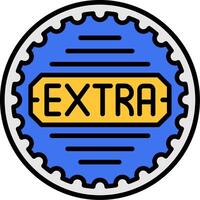 Extra Line Filled Icon vector