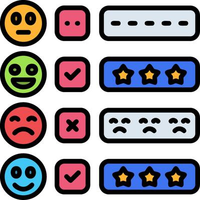 Review Line Filled Icon