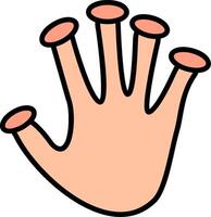 Fingerprint Scan Line Filled Icon vector