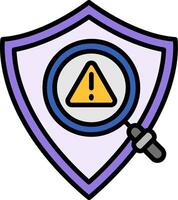 Identification Line Filled Icon vector