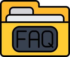 Folder Line Filled Icon vector