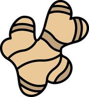 Ginger Line Filled Icon vector