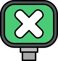 Quality Control Line Filled Icon vector