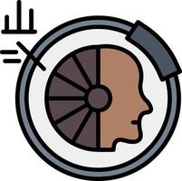 Futuristic Line Filled Icon vector