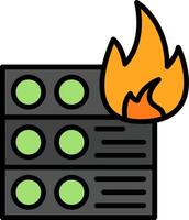 Hacking Line Filled Icon vector