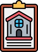 Clipboard Line Filled Icon vector