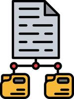 Document File Line Filled Icon vector