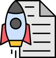 Optimization Line Filled Icon vector