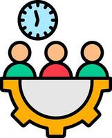 Stakeholder Line Filled Icon vector