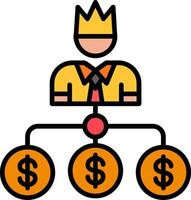 Admin Line Filled Icon vector