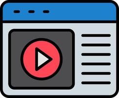 Browser Line Filled Icon vector