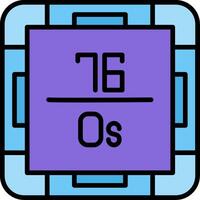Osmium Line Filled Icon vector
