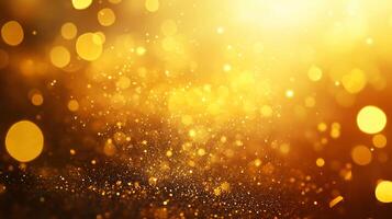 Yellow background with many small circles. The circles are blurry and scattered, giving the impression of a dreamy, ethereal atmosphere photo