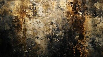 The wall is covered in a lot of paint and has a lot of splatters. The splatters are of different sizes and colors, creating a chaotic and messy appearance. The wall appears to be an old photo