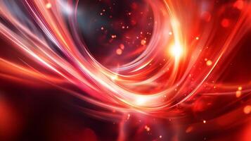 Red and orange swirl of light and fire. The image is abstract and has a sense of movement and energy photo