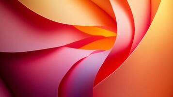 Colorful piece of paper with a spiral design. The colors are bright and vibrant, creating a sense of energy and movement. The spiral shape adds a sense of flow and continuity to the piece. Overall photo