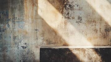 Wall with a shadow on it. The shadow is on the wall and it is a very interesting and artistic scene photo