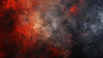 Black and red background with a lot of red and black dots. The background is a mix of red and black, with the red being more prominent. The dots are scattered throughout the background photo