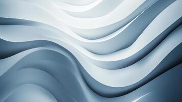 Blue and white wave pattern with a blurry background. The image has a calming and serene mood, as the waves seem to be gently rolling in and out photo