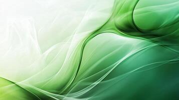 Vibrant green and white background with a flowing, wavy green wave. The background is a bright, clean white color, while the wave is a lively, dynamic green color. The image has a sense of movement photo