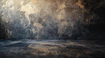 The wall is covered in a lot of texture and has a lot of dust on it. It is empty and has a very rough, unfinished look to it photo