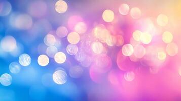 Colorful background with many small circles. The circles are of different sizes and colors. The background is a mix of blue and pink photo