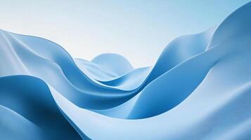 Blue and white image of a wave with a blue and white background. The image has a calm and serene mood, with the blue and white colors creating a sense of tranquility photo