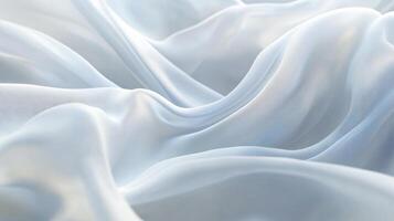 White fabric with a pattern of lines and dots. The fabric is very smooth and has a shiny appearance photo