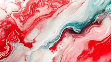 Red and white swirl pattern with a blue stripe. The red and white colors are bold and vibrant, creating a sense of energy and movement. The blue stripe adds a touch of contrast photo