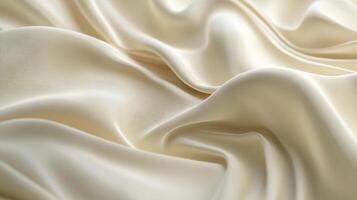 White fabric with a pattern that looks like it's been stretched out. The fabric is smooth and silky, and it has a sense of elegance and luxury photo